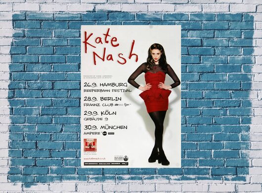 Kate Nash - Girl Talk, Tour 2013 - Konzertplakat
