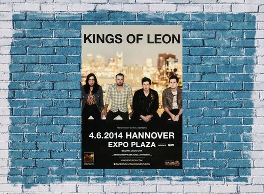 Kings Of Leon - Youth And Young , Hannover 2014 - Konzertplakat