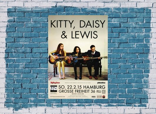 Kitty, Daisy & Lewis - The Third , Hamburg 2015 - Konzertplakat