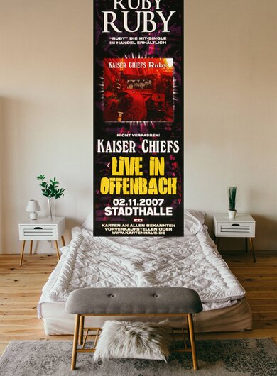 Kaiser Chiefs - Ruby, ca.30x83cm, FRA, 2007 - Konzertplakat