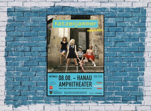 Katzenjammer - Open Air, Hanau 2014 - Konzertplakat