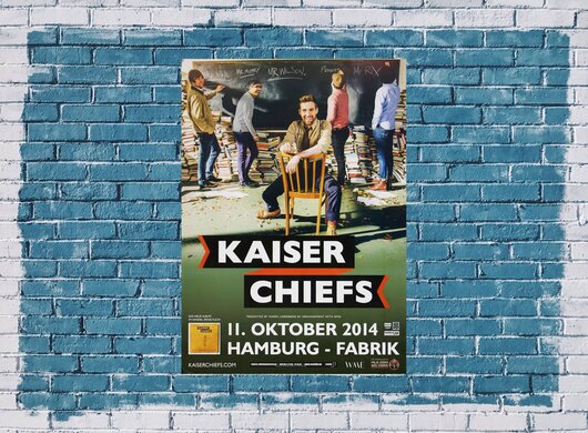 Kaiser Chiefs - Aducation & War, Hamburg 2014 - Konzertplakat