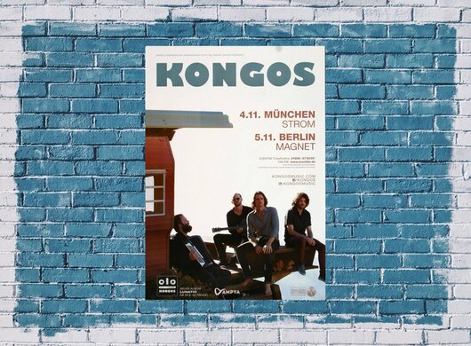 Kongos - Lunatic, München & Berlin 2014 - Konzertplakat