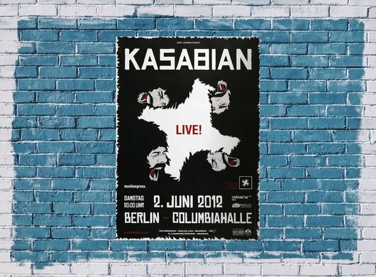 Kasabian - Live In Berlin, Berlin 2012 - Konzertplakat
