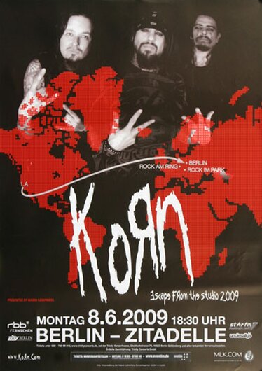 Korn - From The Studio, Berlin 2009 - Konzertplakat
