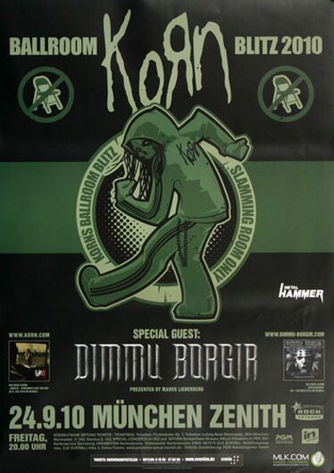 Korn - Ballroom Blitz, München 2010 - Konzertplakat