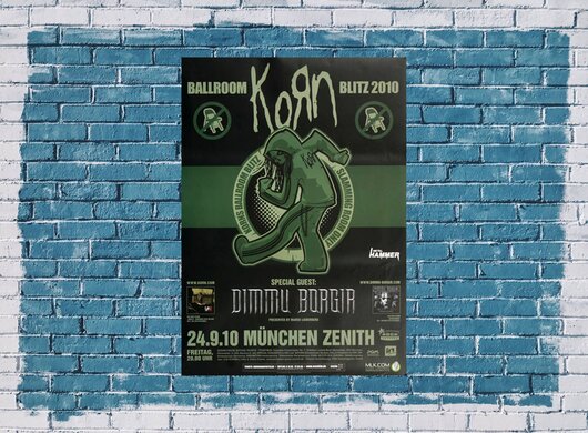 Korn - Ballroom Blitz, München 2010 - Konzertplakat