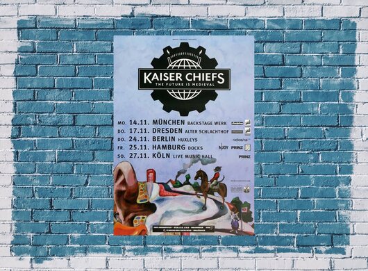 Kaiser Chiefs - Future Is Medieval, Tour 2011 - Konzertplakat