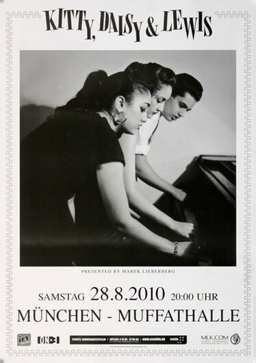 Kitty, Daisy & Lewis - München, München 2010 - Konzertplakat
