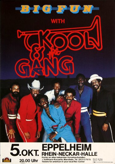 Kool and the Gang - Big Fun, Eppelheim 1971 - Konzertplakat