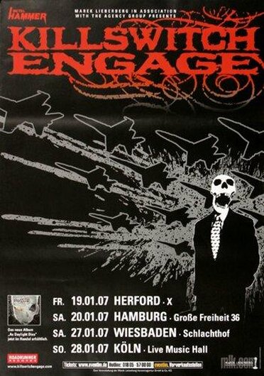 Killswitch Engage - As Daylight Dies, Tour 2007 - Konzertplakat
