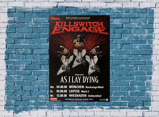 Killswitch Engage - Alive or Breathing, Tour 2008 - Konzertplakat