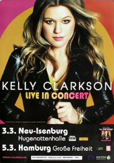 Kelly Clarkson - All I Ever Wanted, Frankfurt & Hamburg 2008 - Konzertplakat
