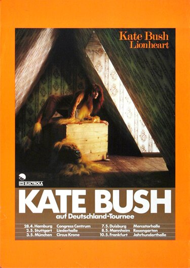Kate Bush - Lionheart, Tour 1979 - Konzertplakat
