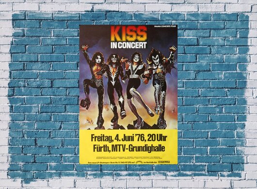 KISS - Love Gun, Essen 1976 - Konzertplakat