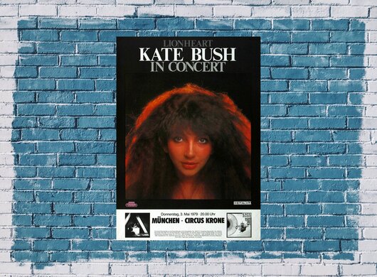 Kate Bush - Breathing, München 1979 - Konzertplakat