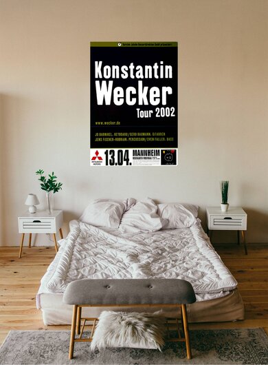 Konstantin Wecker - Vaterland, mannheim 2002 - Konzertplakat
