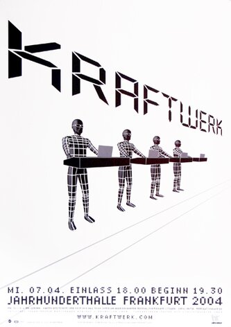 Kraftwerk - Tanz De France, Frankfurt 2004 - Konzertplakat