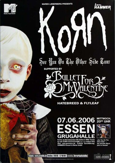 Korn - Hatebreed Flyleaf, Essen 2006 - Konzertplakat