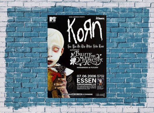 Korn - Hatebreed Flyleaf, Essen 2006 - Konzertplakat