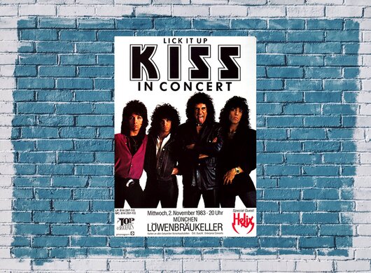 KISS - Lick it up, Tour 1983 - Konzertplakat