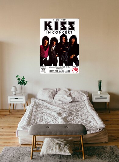 KISS - Lick it up, Tour 1983 - Konzertplakat