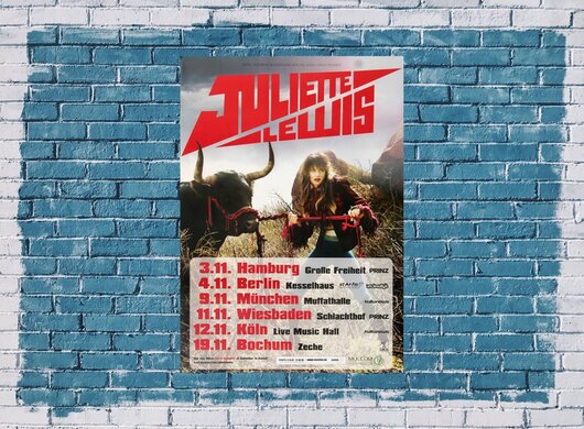 Juliette Lewis - Terra Incognita, Tour 2009 - Konzertplakat