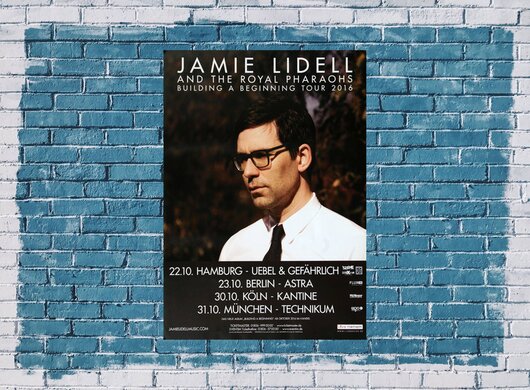Jamie Lidell - Beginning, Tour 2016 - Konzertplakat