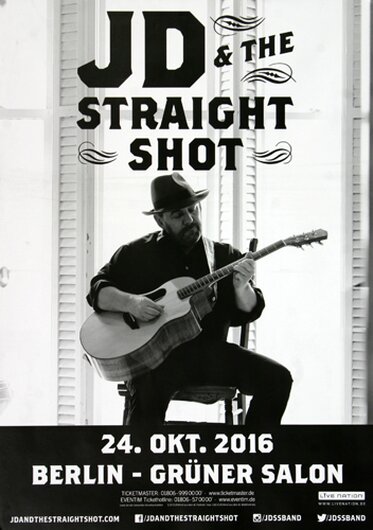 JD & The Straight Shot - Violet´s Song, Berlin 2016 - Konzertplakat