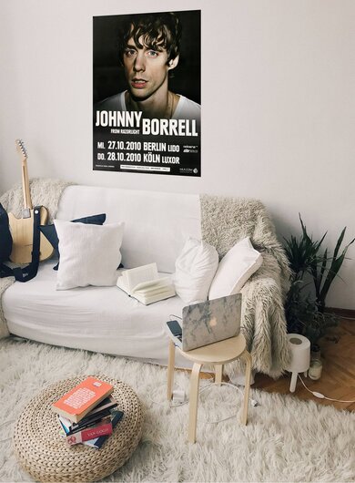 Johnny Borrell - Razorlight, Berlin & Köln 2010 - Konzertplakat