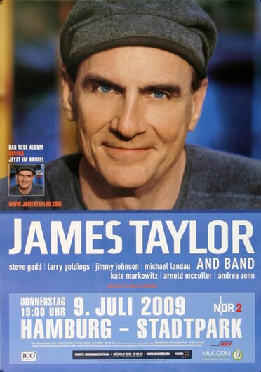 James Taylor - Snowtime, Hamburg 2009 - Konzertplakat