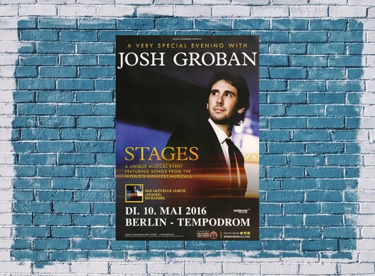 Josh Groban - Stages, Berlin 2016 - Konzertplakat