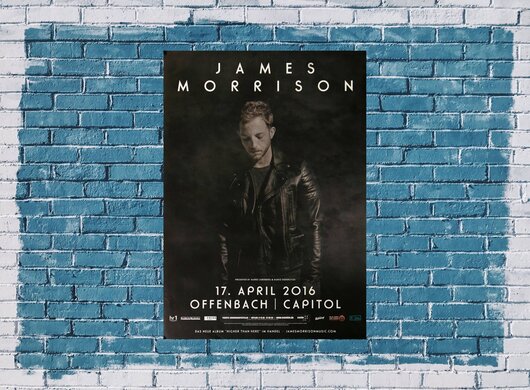 James Morrison - Higher Than Here, Frankfurt 2016 - Konzertplakat