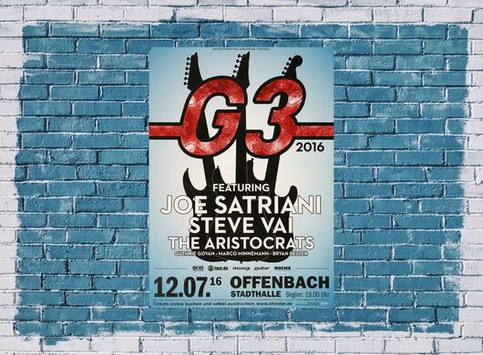 Joe Satriani - Live in , Frankfurt 2016 - Konzertplakat