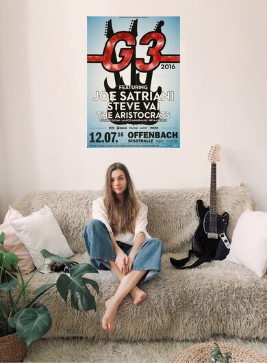 Joe Satriani - Live in , Frankfurt 2016 - Konzertplakat