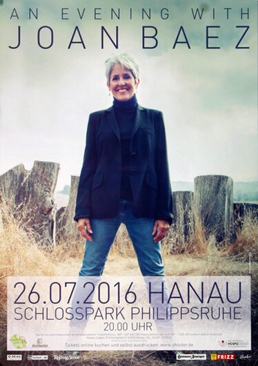 Joan Beaz - An Evening with, Hanau 2016 - Konzertplakat