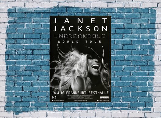 Janet Jackson - Unbreakable , Frankfurt 2016 - Konzertplakat