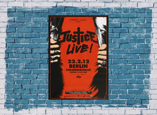 Justice - Justice Live, Berlin 2012 - Konzertplakat