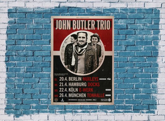 John Butler Trio - April Upspring, Tour 2010 - Konzertplakat