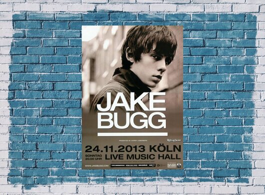 Jake Bugg - Messed Up Kids , Köln 2013 - Konzertplakat