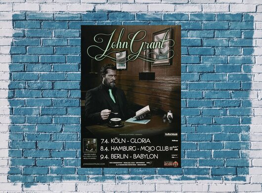 John Grant - Saddle The Wind, Tour 2013 - Konzertplakat