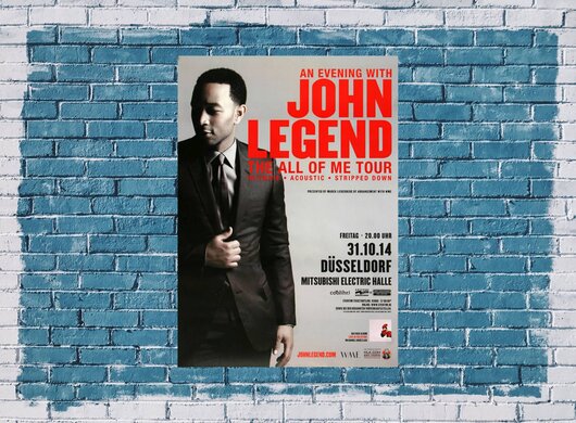 John Legend - All Of Me , DÜS, 2014 - Konzertplakat
