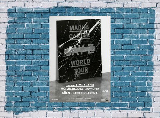 Jay - Z - World Tour Köln, Köln 2013 - Konzertplakat