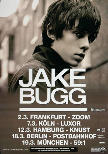 Jake Bugg - Shangri La, Tour 2013 - Konzertplakat