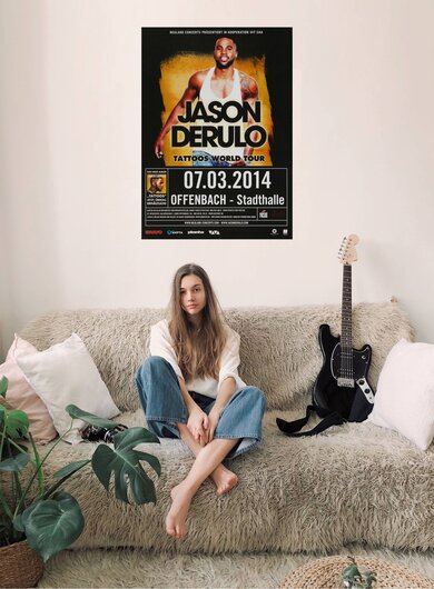 Jason Derulo - Tattos World, Frankfurt 2014 - Konzertplakat