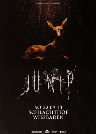 Junip - Line Of Fire, Wiesbaden 2013 - Konzertplakat