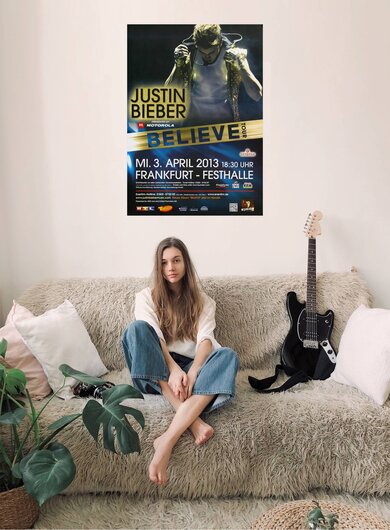 Justin Bieber - Believe, Frankfurt 2013 - Konzertplakat