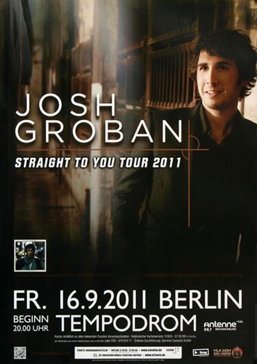 Josh Groban - Illuminations , Berlin 2011 - Konzertplakat