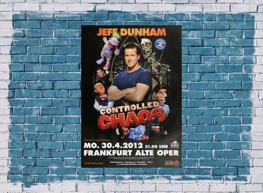 Jeff Dunham - Controlled Chaos, Frankfurt 2012 - Konzertplakat