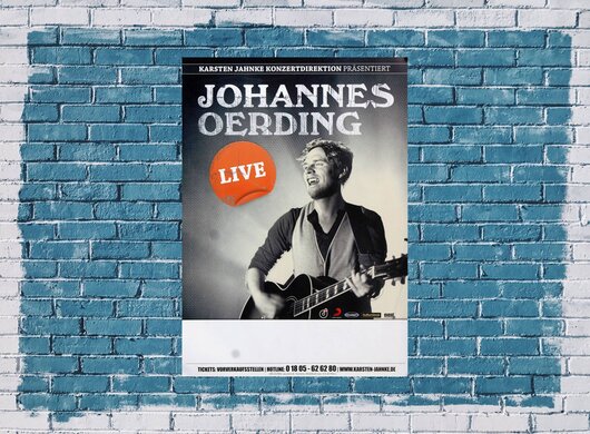 Johannes Oerding - Live in,  2012 - Konzertplakat